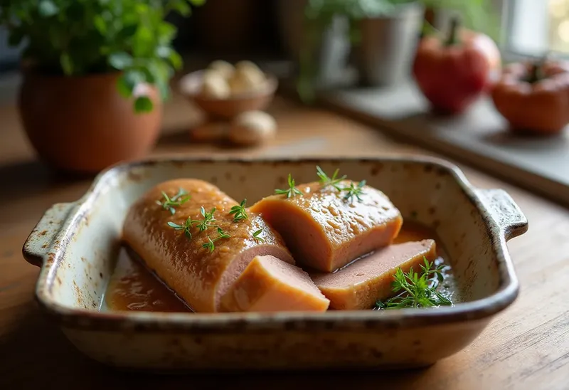 Terrine gourmande de ris de veau et foie gras