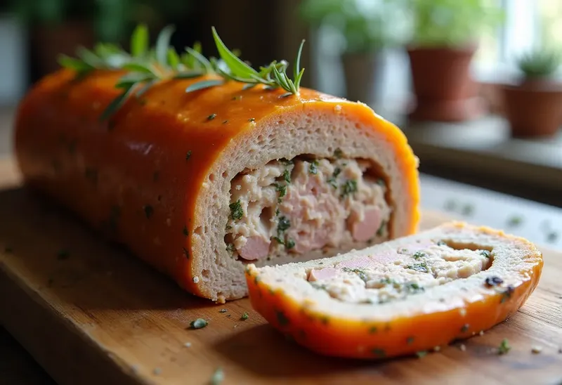 Terrine gourmande de rôti de porc à la gelée de cognac facile