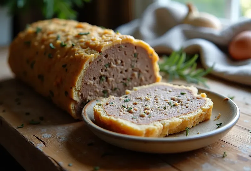 Terrine maison savoureuse à la marjolaine