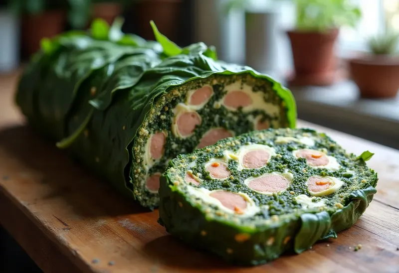 Terrine savoureuse d'épinards au thon et anchois