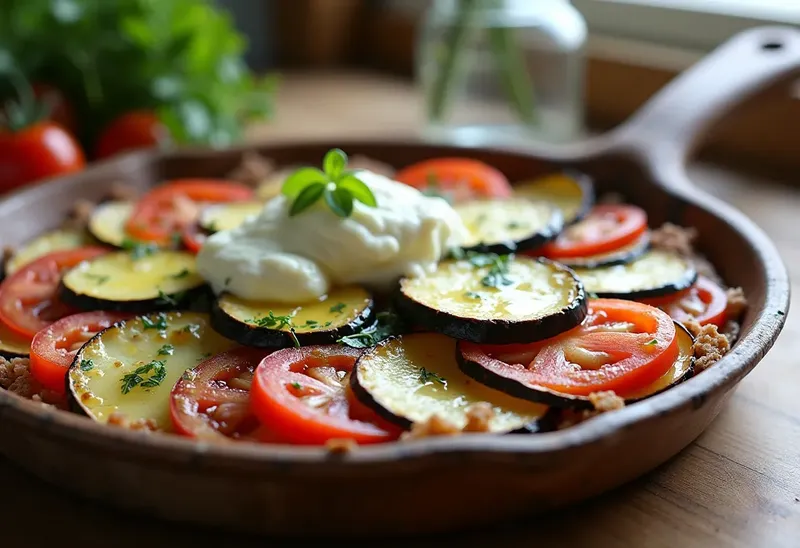 Tian de légumes au chèvre fondant : recette facile et gourmande