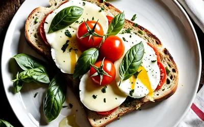 Toast gourmand à la mozzarella fondante - recette facile et rapide