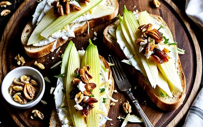 Recette facile de toasts aux endives et fromage fondant pour apéritif ou entrée