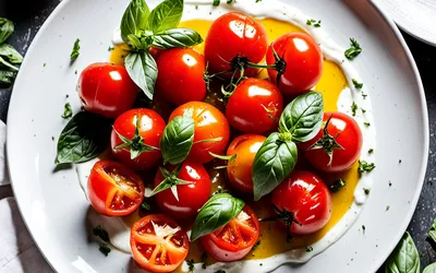 Photo de Tomates cerises rôties au mascarpone : recette gourmande et facile