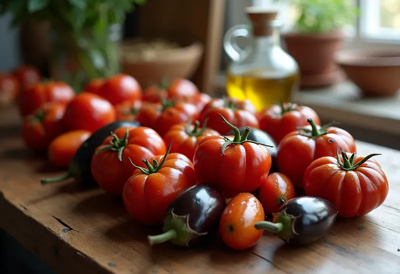 Tomates et aubergines confites maison : recette savoureuse et facile