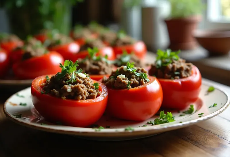 Tomates Farcies à la Viande : Recette Facile et Savoureuse