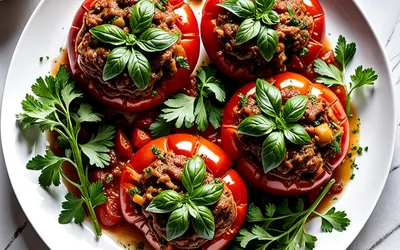 Tomates Farcies au Bœuf : Recette Facile et Savoureuse pour un Plat Complet