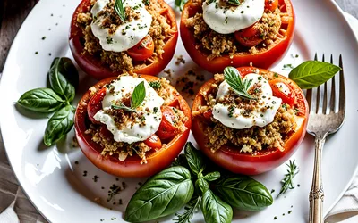Tomates Farcies au Chèvre Frais : Recette Facile et Rapide