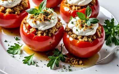 Tomates Farcies au Chèvre Frais : Recette Facile et Savoureuse