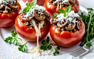 Tomates Farcies aux Champignons et Parmesan : Recette Facile et Gourmande