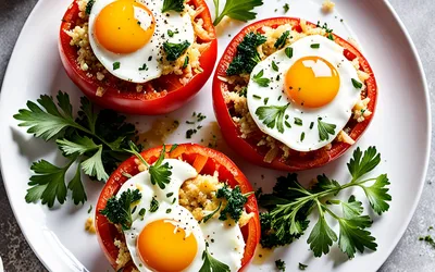 Tomates Farcies aux Œufs : Recette Facile et Rapide pour un Plat Savoureux
