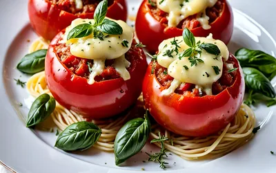 Recette facile et gourmande de tomates farcies aux pâtes