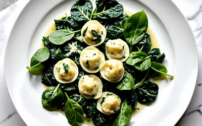 Recette facile de tortellinis aux épinards et gorgonzola crémeux