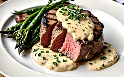 Recette facile de tournedos à la crème fraîche et moutarde