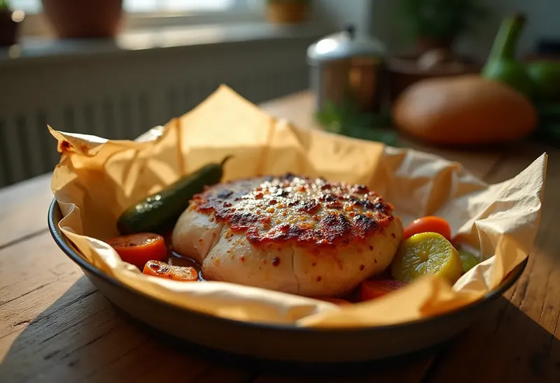 Tournedos de dinde en papillote savoureux et léger