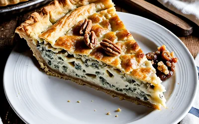 Recette facile de tourte au roquefort fondante et savoureuse