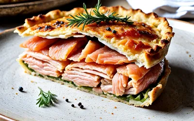 Tourte au saumon et choucroute d'Alsace : recette facile et gourmande