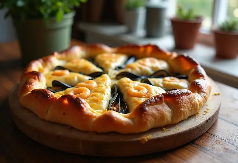 Tourte aux fruits de mer gourmande et savoureuse