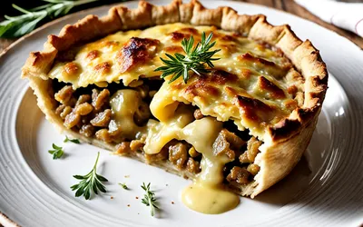 Tourte d'Auvergne au Cantal Jeune : Recette Facile et Savoureuse