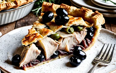 Tourte de canard aux olives : recette gourmande et facile à réaliser