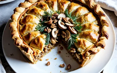 Tourte de Noël Végétarienne de Coralie : Recette Facile et Savoureuse