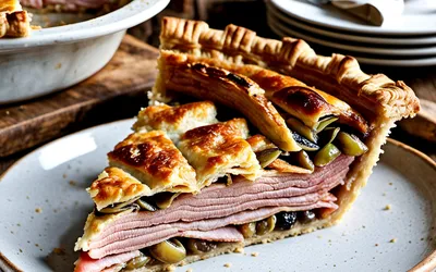 Tourte au jambon et cèpes : recette facile et gourmande pour un plat complet