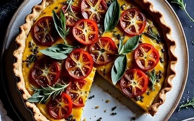 Tourte aux tomates et fromage blanc : recette facile et gourmande
