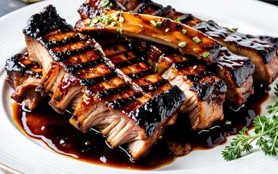 Travers de porc à la moutarde et miel : recette facile et gourmande