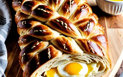 Recette facile de tresse aux œufs moelleuse et dorée