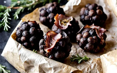Recette facile de truffes grillées en papillote au lard croustillant
