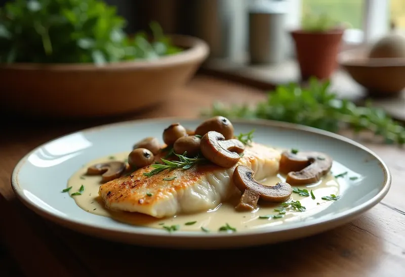 Truite à la crème et champignons sautés : recette gourmande et facile