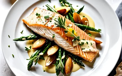 Recette facile de truite fondante aux amandes et beurre citronné