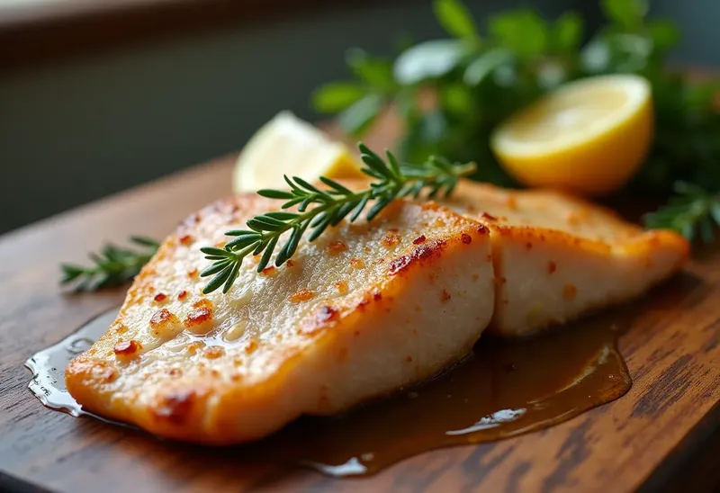 Truite poêlée au beurre de thym frais : recette savoureuse et facile