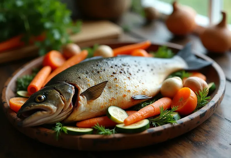 Truite rôtie aux légumes de saison : recette simple et savoureuse