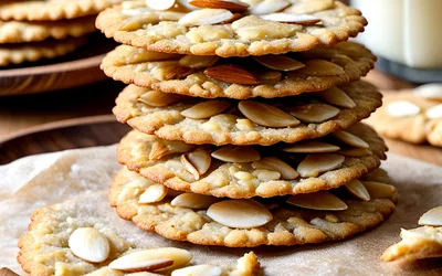 Recette facile de Tuiles Normandes croustillantes aux amandes
