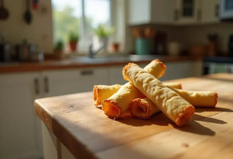 Tuiles roulées croustillantes façon cigarettes pour un encas gourmand