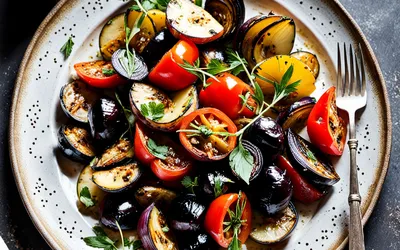 Recette facile de Tumbet Majorquin aux légumes rôtis - Plat végétarien méditerranéen