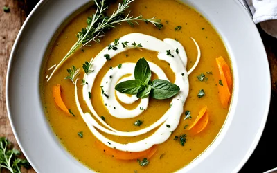 Velouté champêtre aux légumes de saison - recette facile et savoureuse