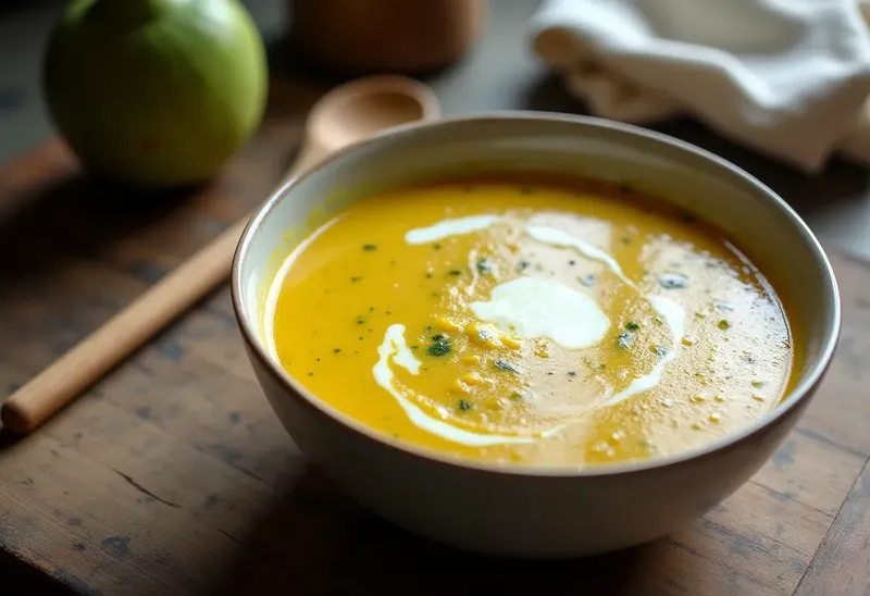Velouté de courgettes au safran : recette onctueuse et parfumée