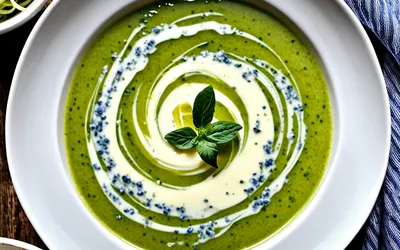 Recette facile de velouté de courgettes au bleu d'Auvergne