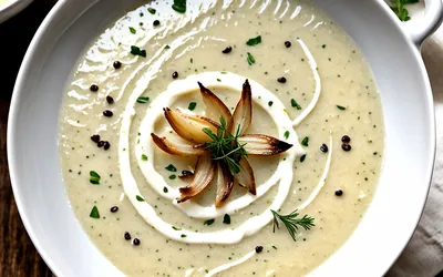 Recette facile de velouté de crème d'oignons maison onctueux