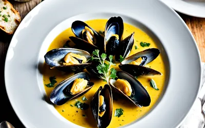 Velouté de moules au safran : recette facile et gourmande