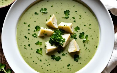 Velouté de persil aux cuisses de grenouille : recette traditionnelle française