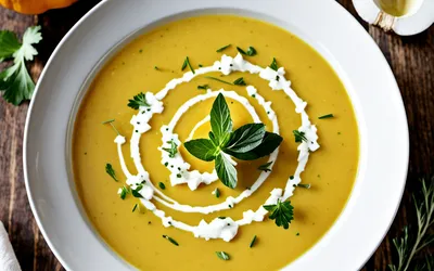 Velouté de potiron au lait de soja et curry : recette facile et rapide