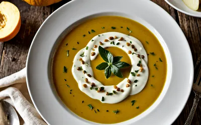 Recette facile de velouté de potiron et pommes de terre pour une personne