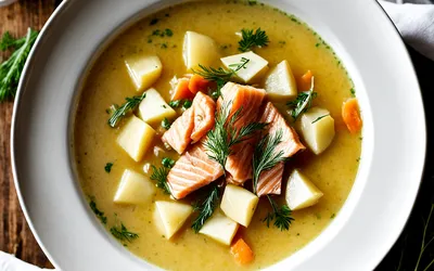 Photo de Recette facile de velouté de saumon onctueux et savoureux