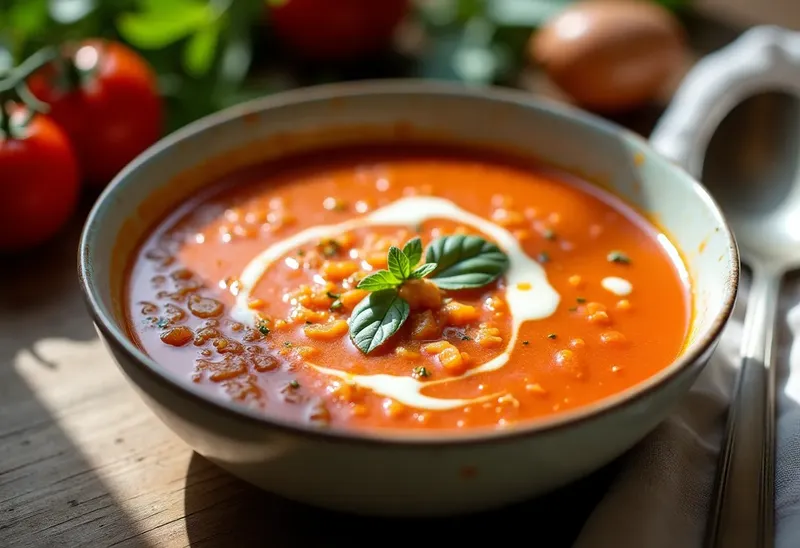 Velouté d'oseille à la tomate : soupe fraîche et acidulée