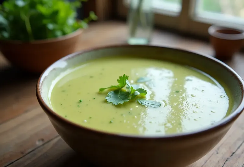 Velouté d'oseille onctueux et frais
