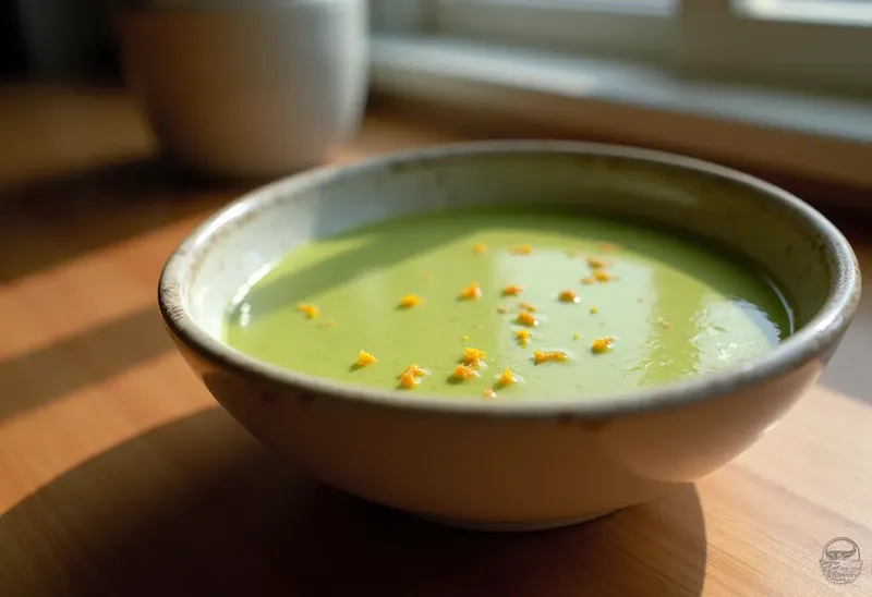 Velouté glacé d'avocat au pamplemousse, fraîcheur et douceur