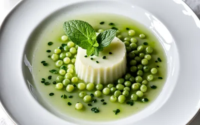Velouté glacé petits pois menthe : recette légère et rafraîchissante